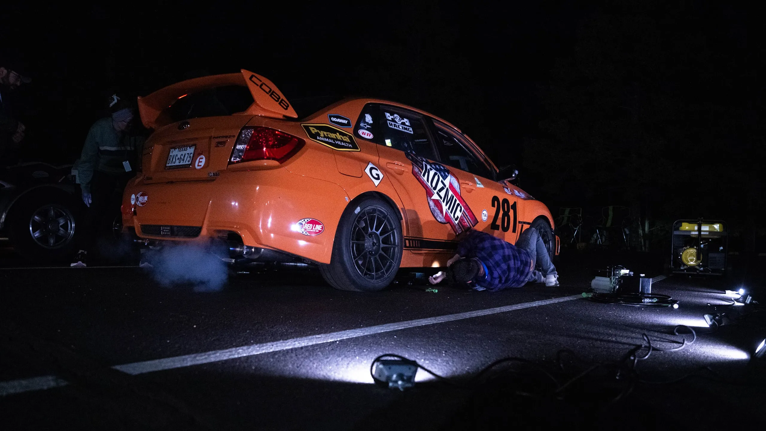Sober Racing #281 Subaru WRX STI during tech and prep at Pikes Peak 2026