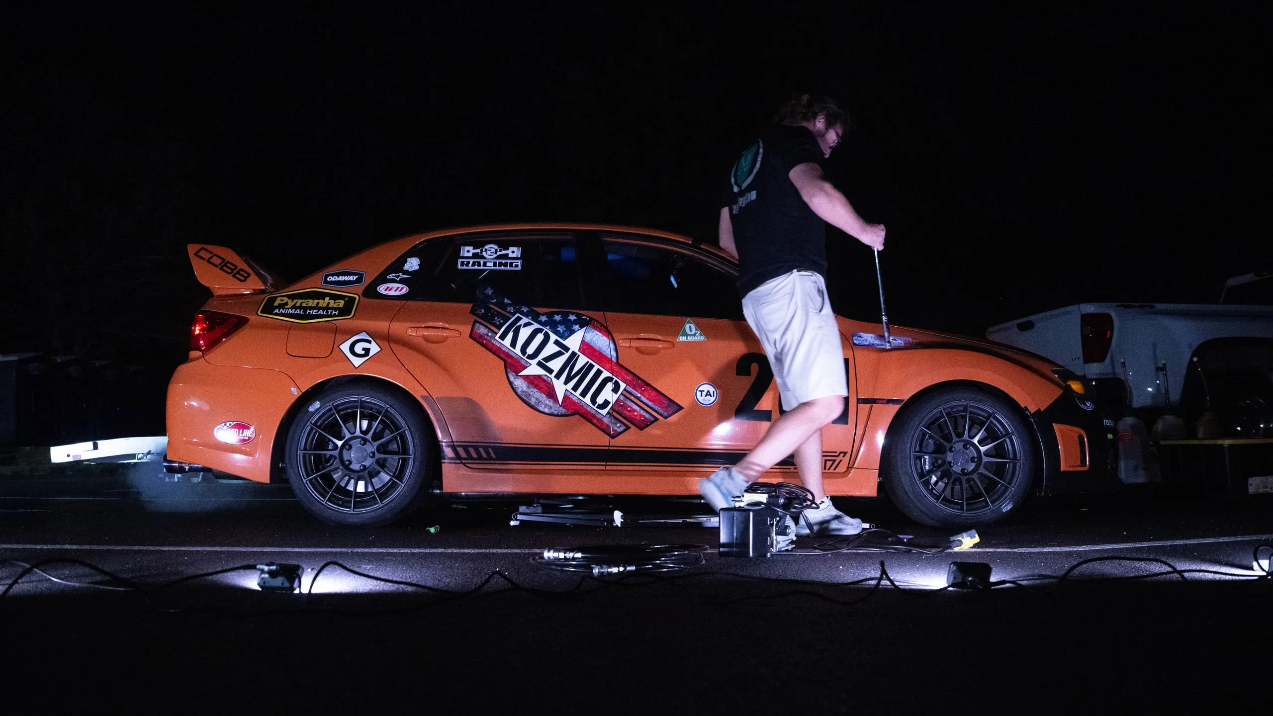 Sober Racing #281 Subaru WRX STI during tech and prep at Pikes Peak 2026