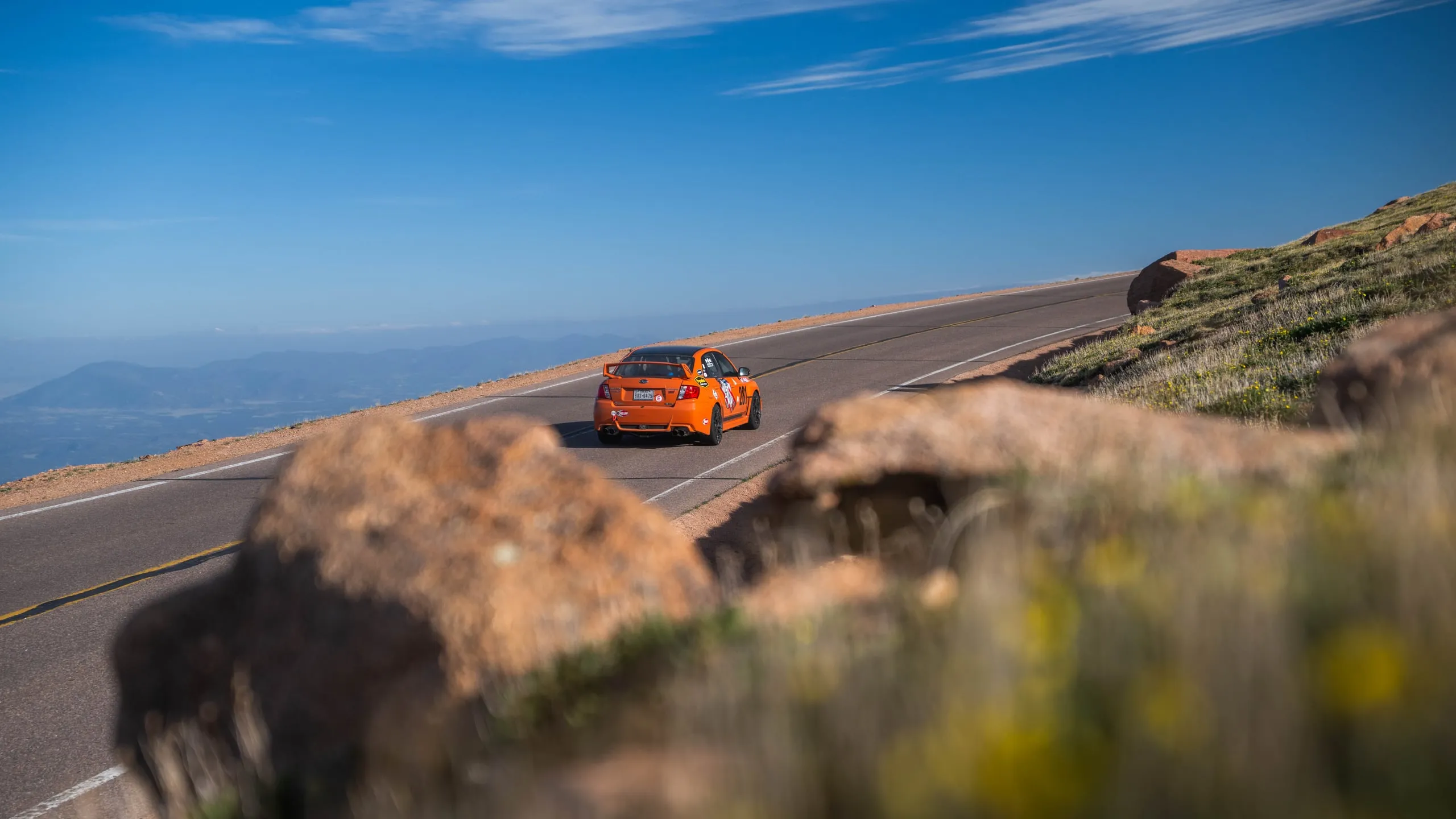 Sober Racing #281 on a practice run at the Pikes Peak International Hill Climb 2026
